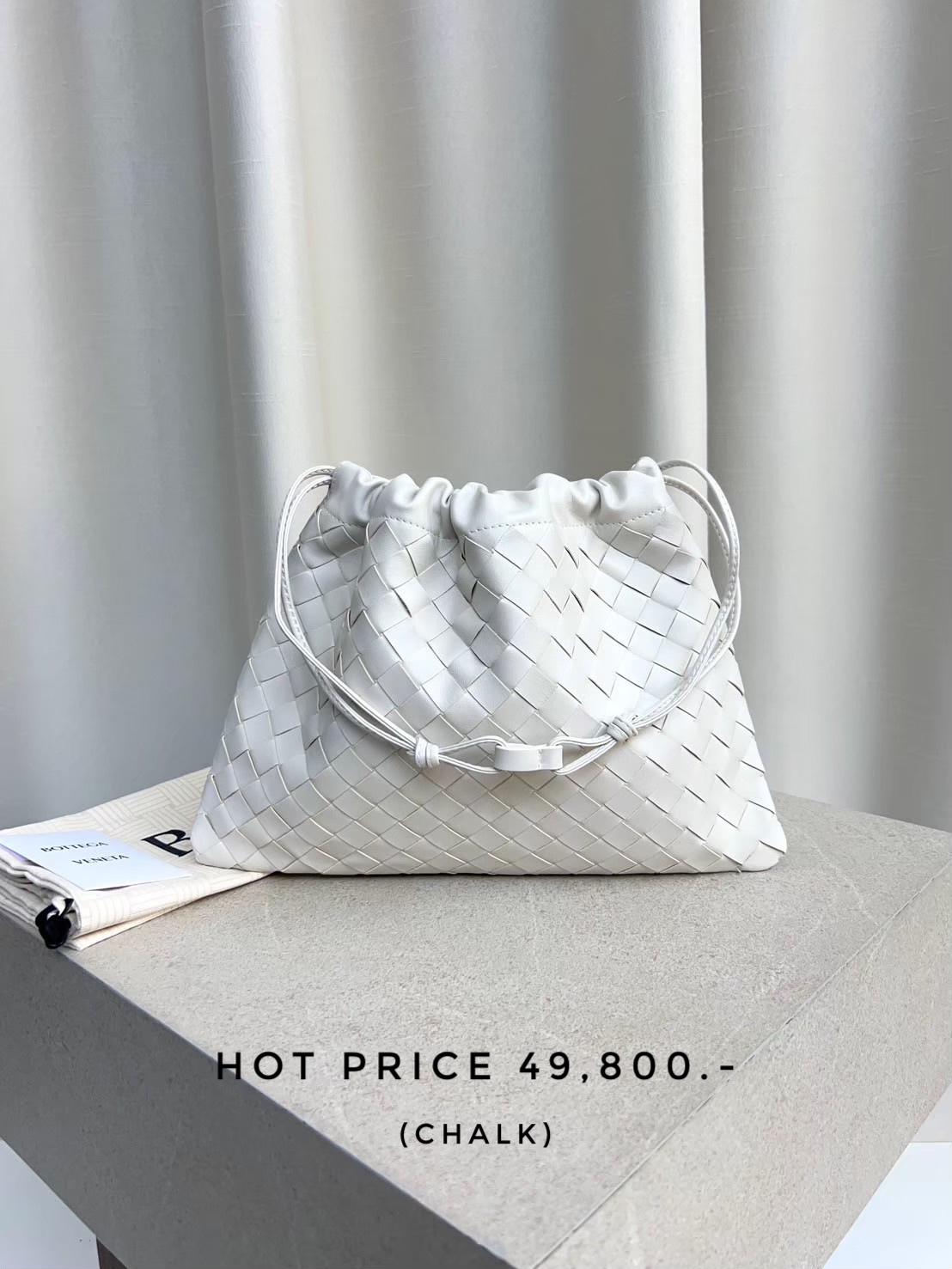 Bottega Format Dustbag Medium - Chalk 