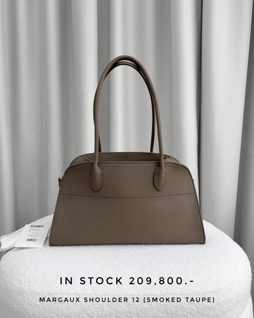 The Row Margaux Shoulder 12 - Smoked Taupe 