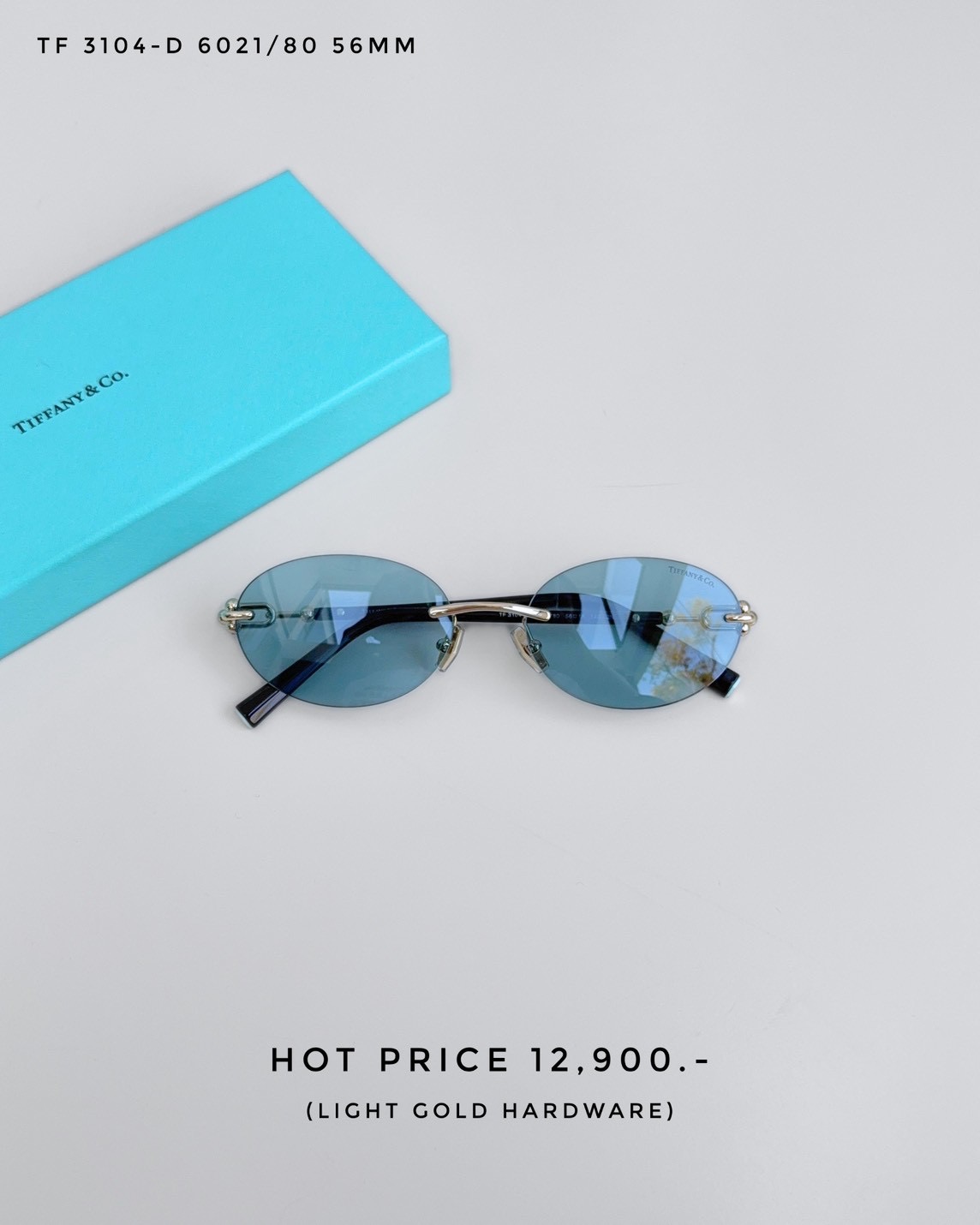 Tiffany & Co Sunglasses TF 3104-D 6021/80 56MM.