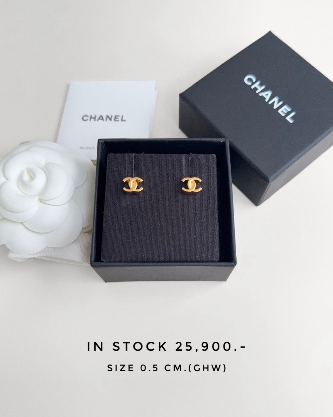 Chanel 26P CC Earring GHW