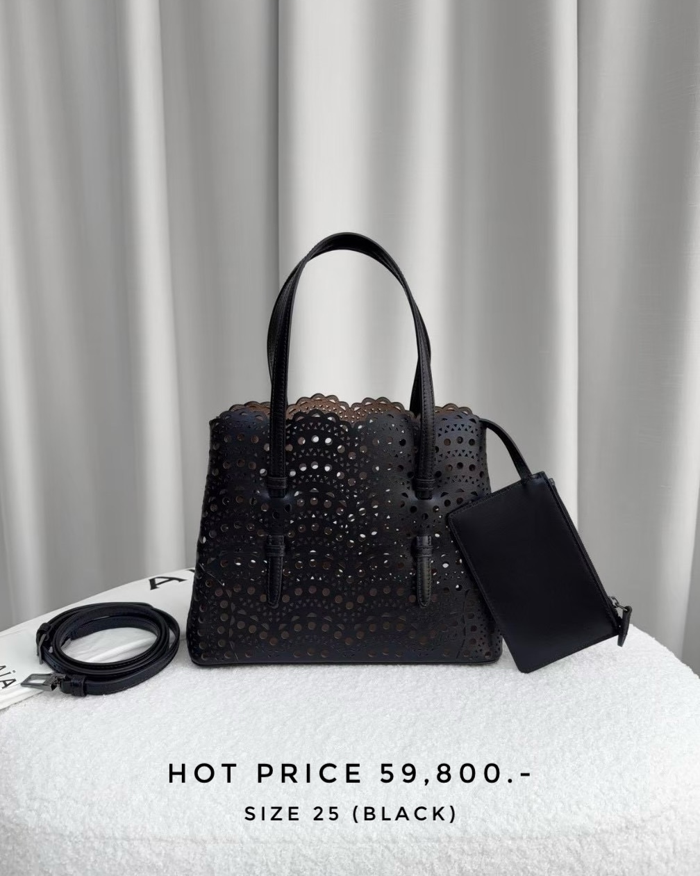 Alaia Le Mina 25 Bag - Black