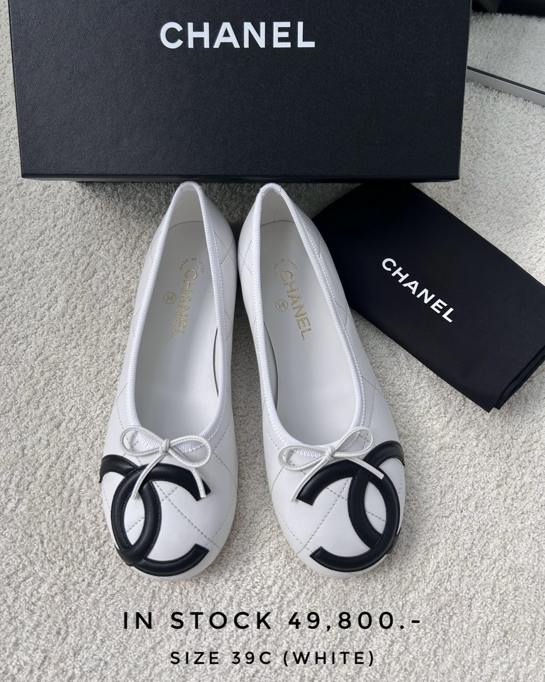 Chanel Ballet Flats - White