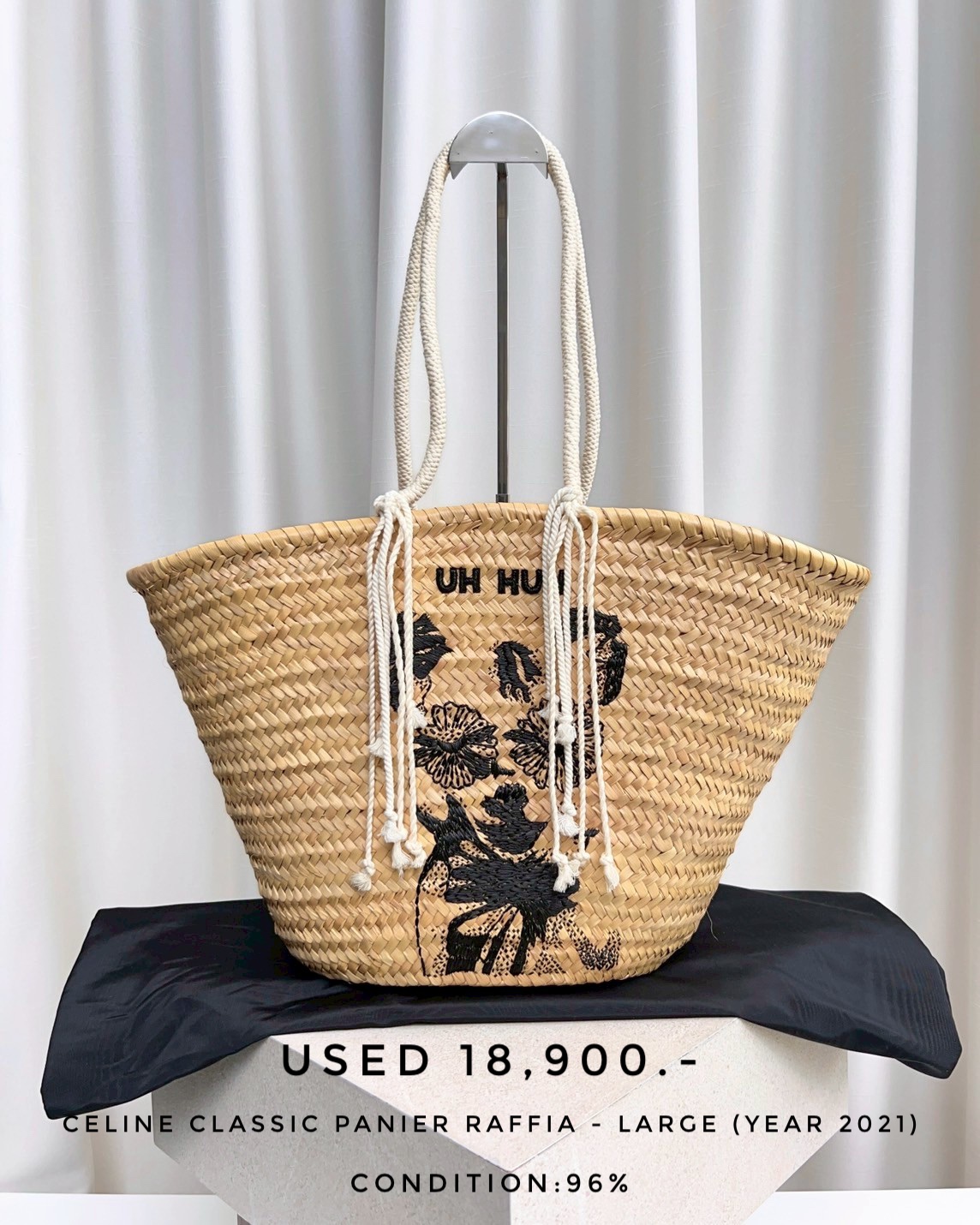 Used Celine Classic Painer Raffia - Large 