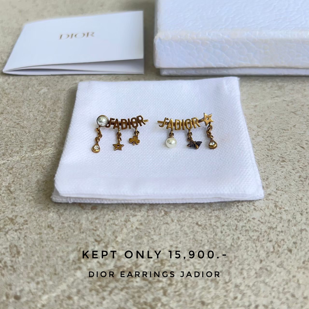 Kept Only Dior Earrings Jadior