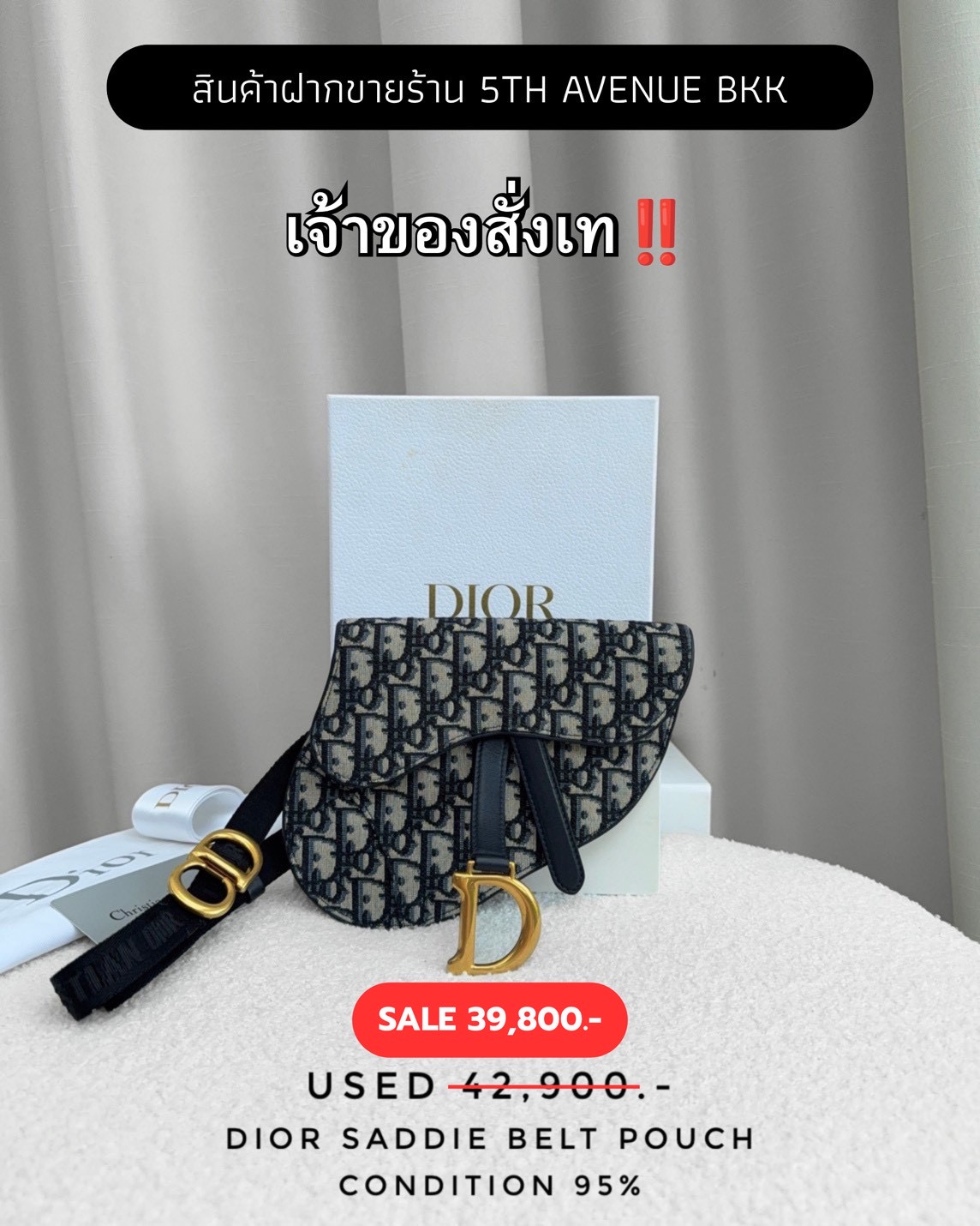 Used Dior Saddle Belt Pouch