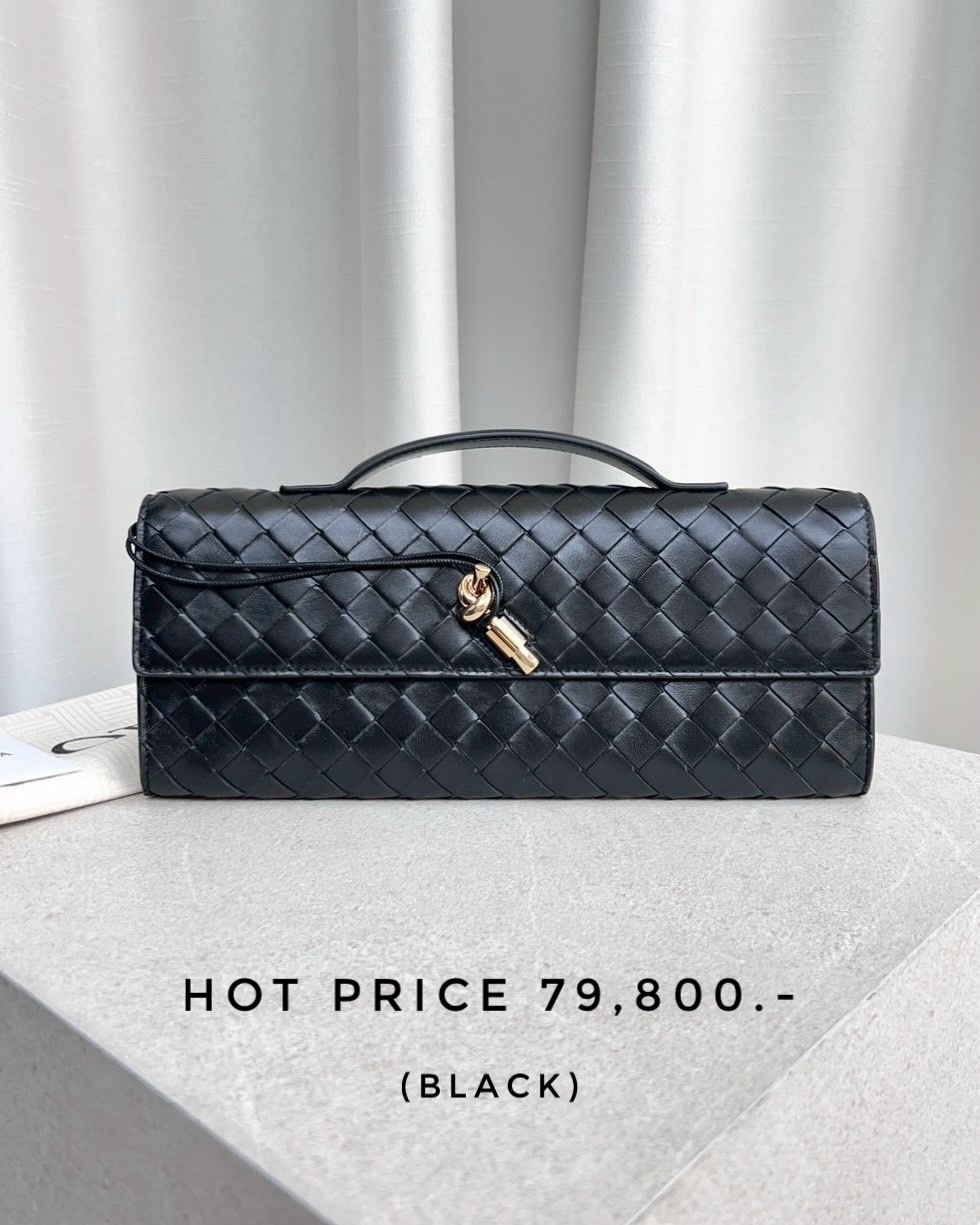 Bottega Andiamo Clutch - Black