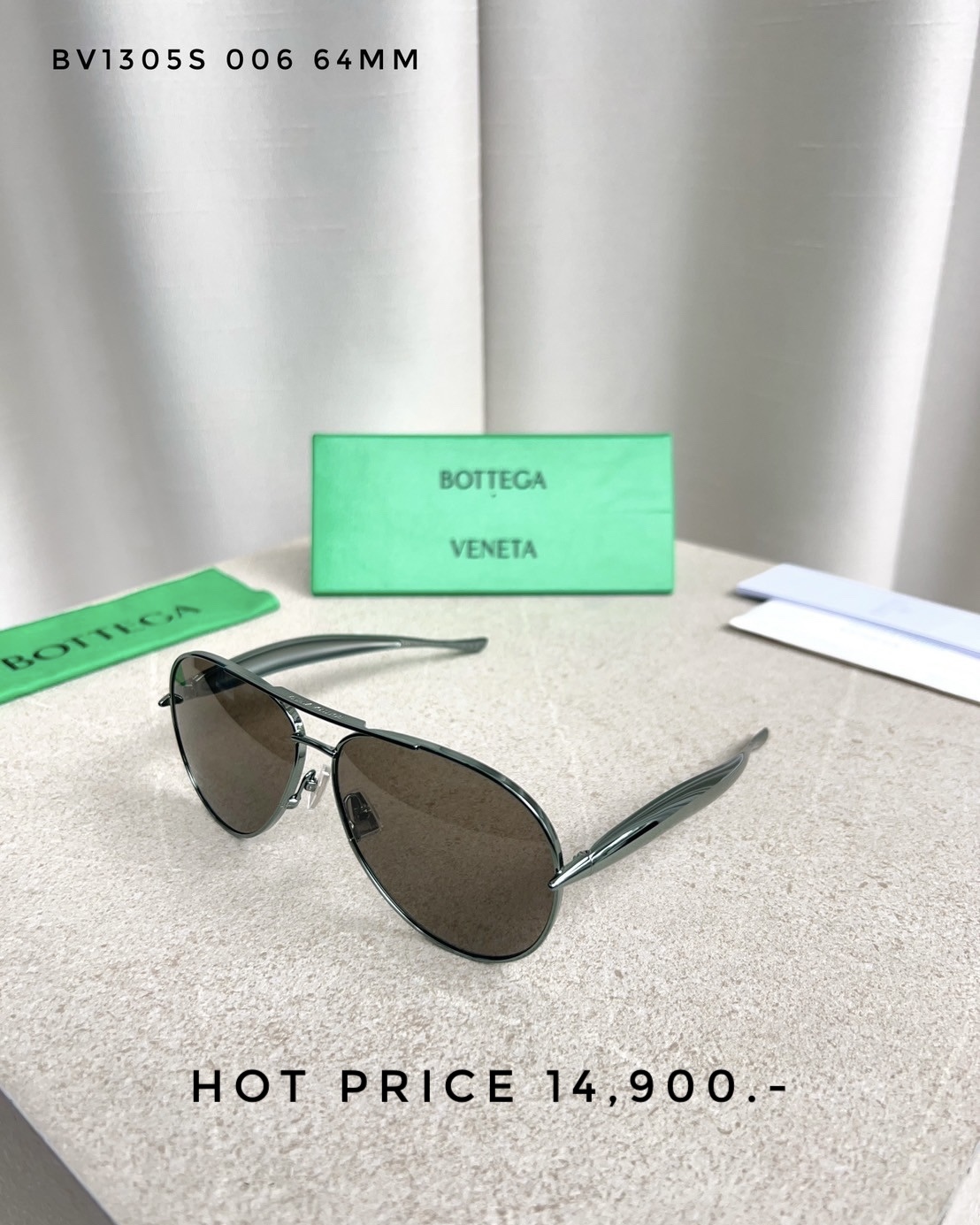 Bottega Sunglasses BV1305S 006 64MM.