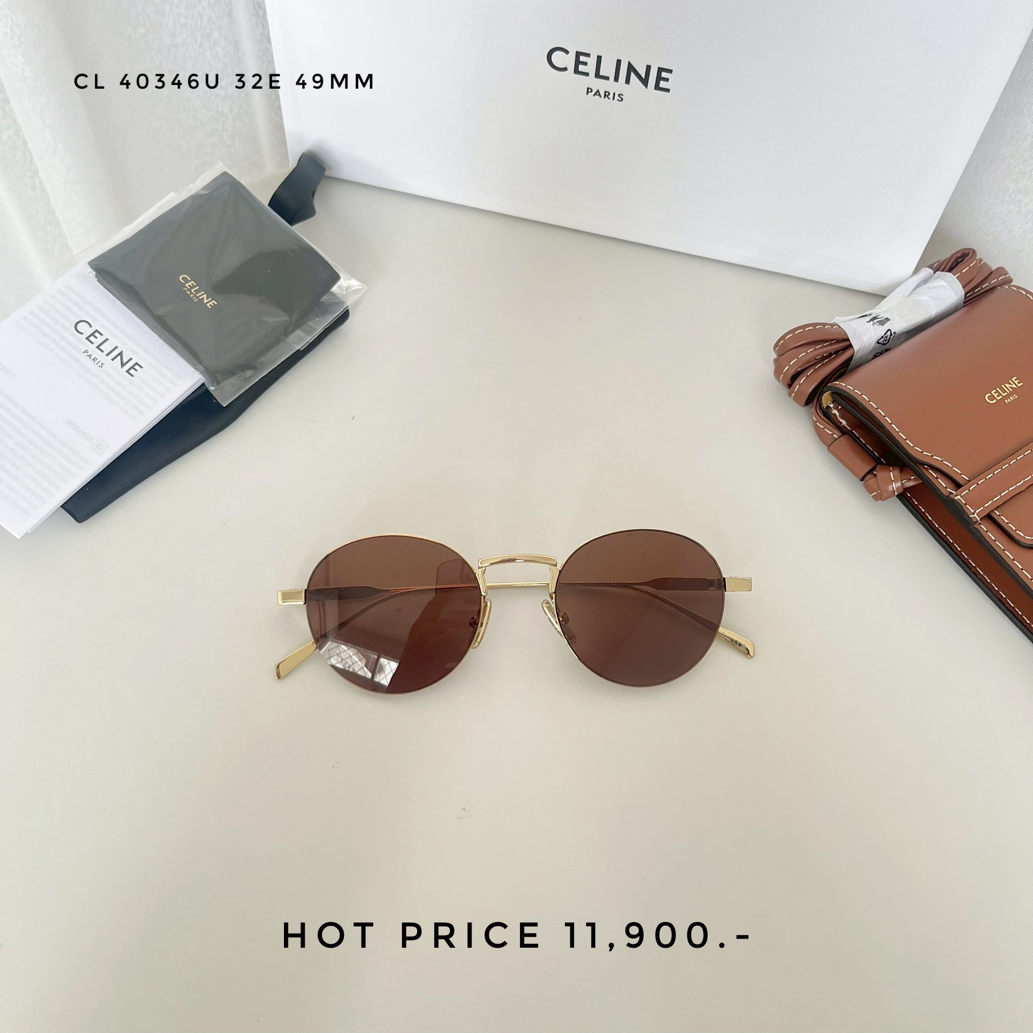 Celine Sunglasses CL40346U 32E 49MM