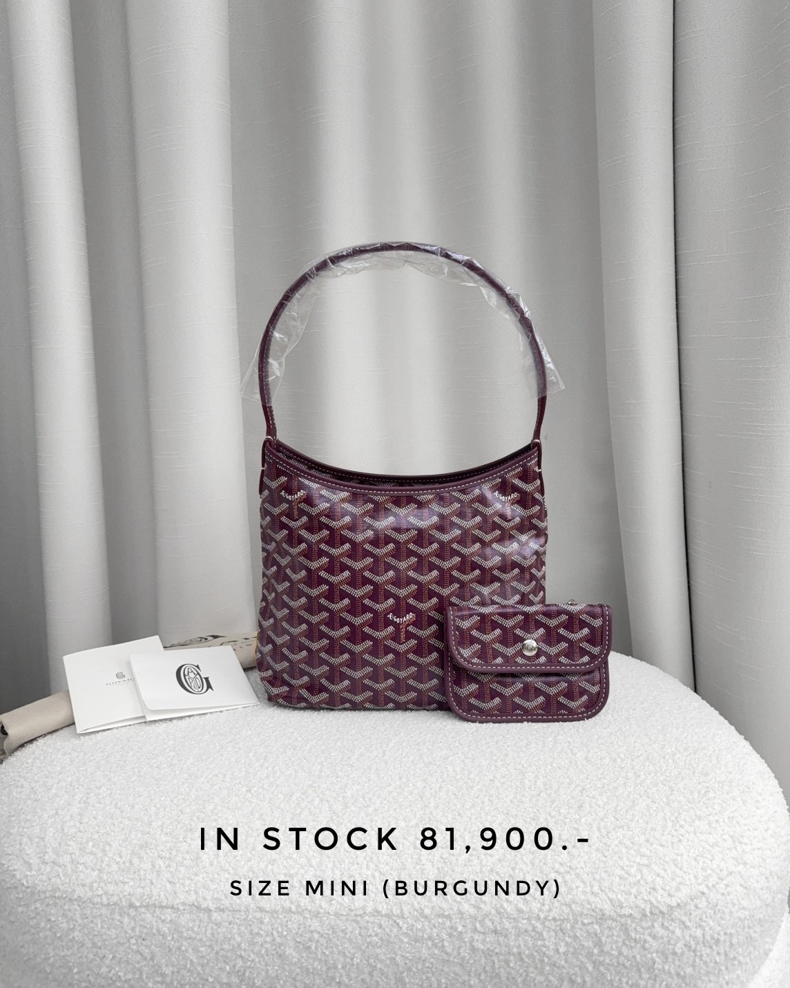 Goyard Boheme Hobo Mini - Burgundy