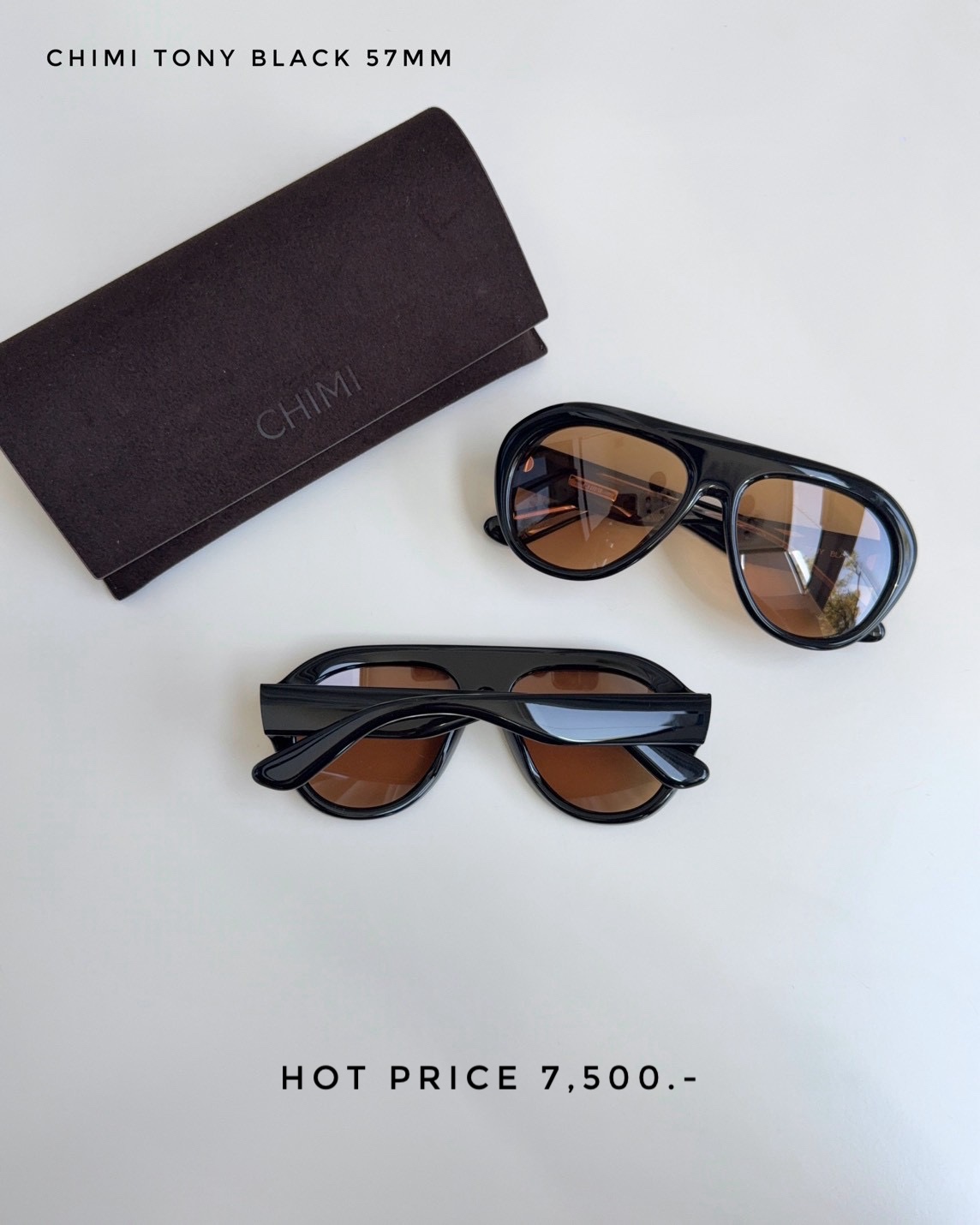 Chimi Sunglasses Tony Black 57 MM.