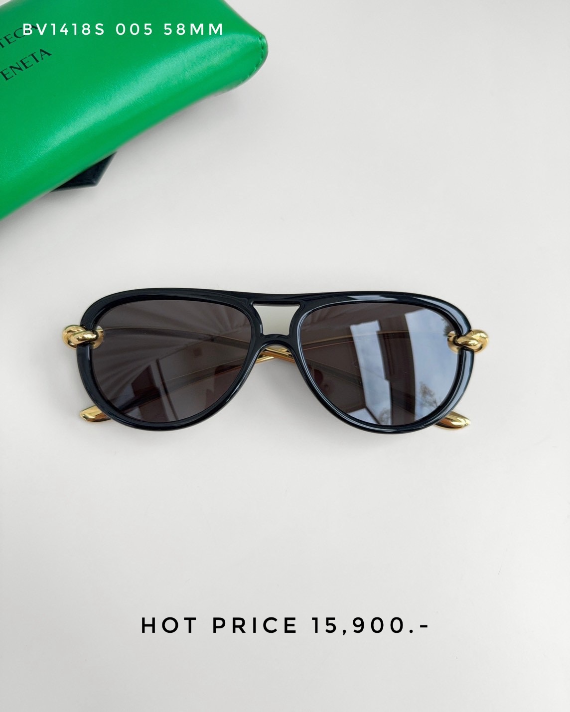 Bottega Sunglasses BV1418S 005 58 MM.