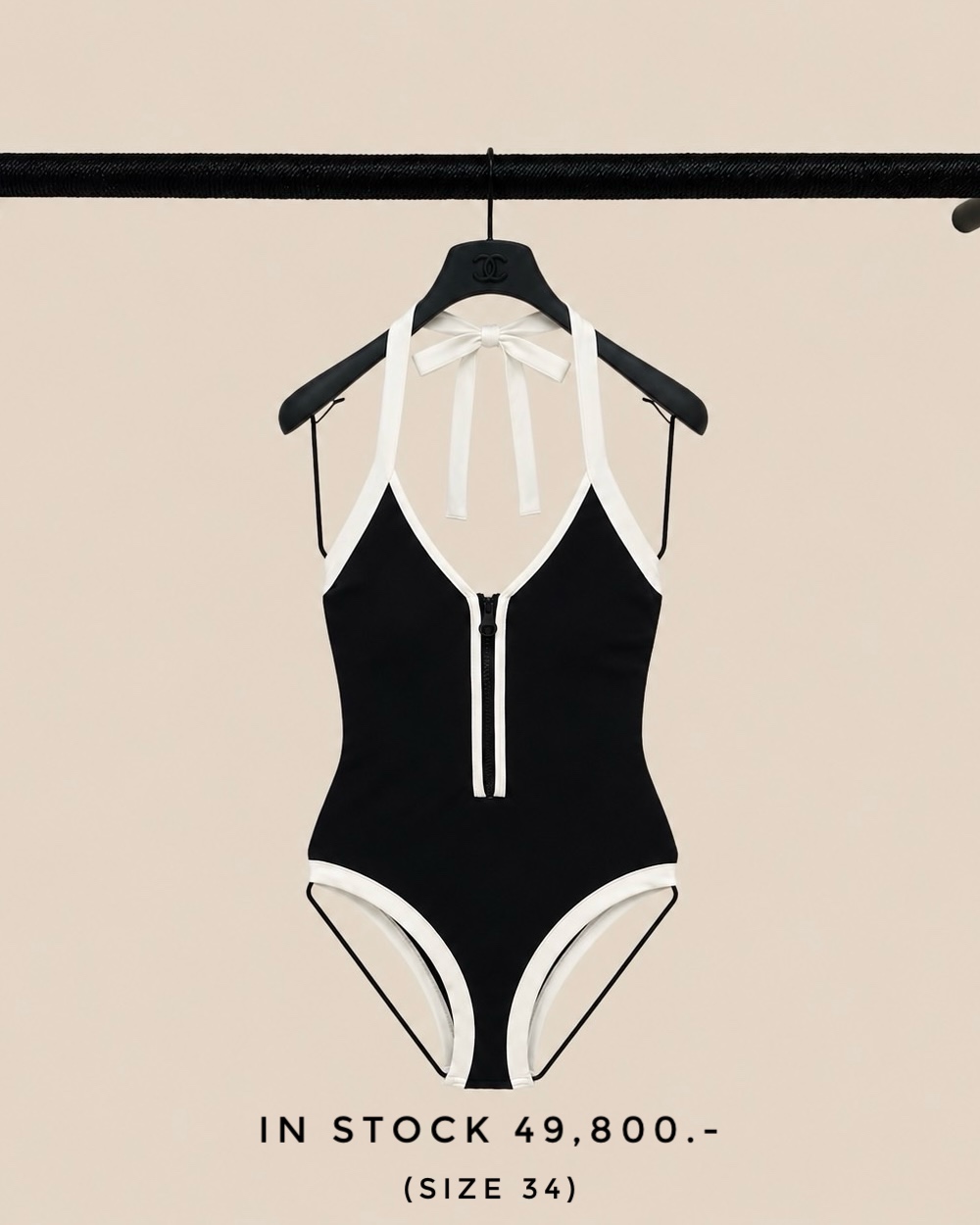 Chanel Swimming Suit - Black/White