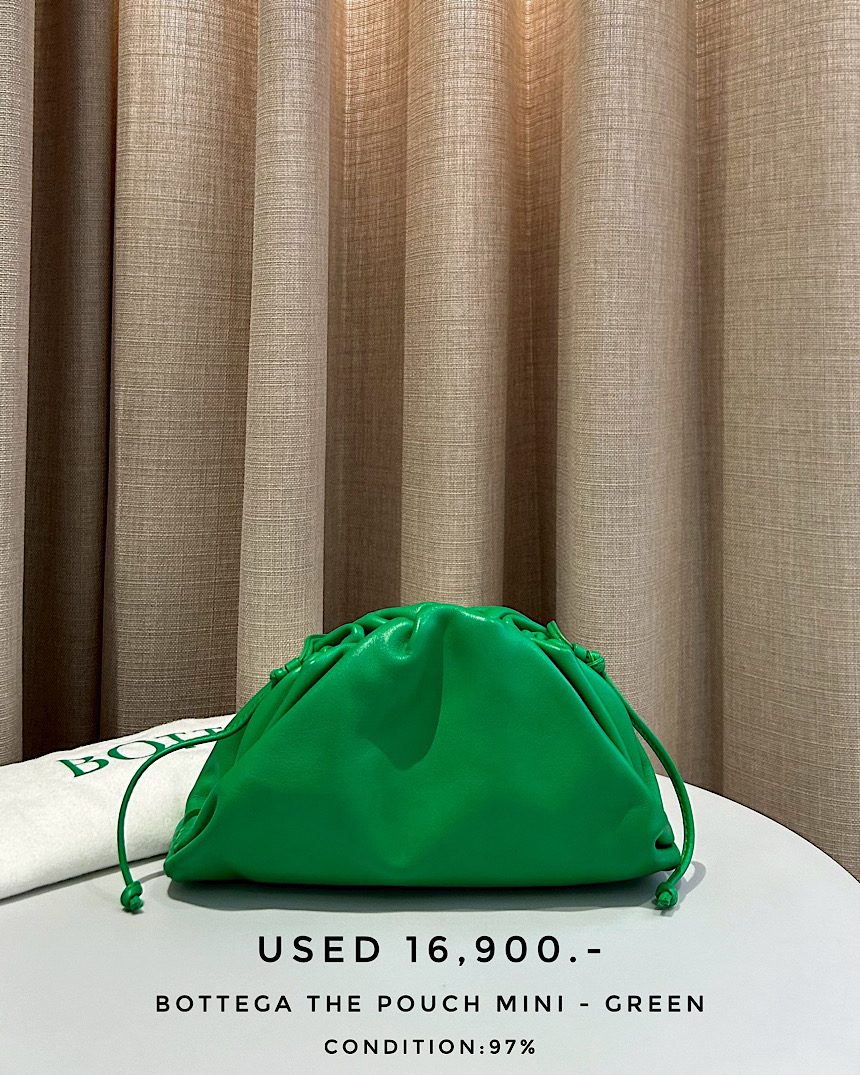 Used Bottega The Pouch Mini - Green