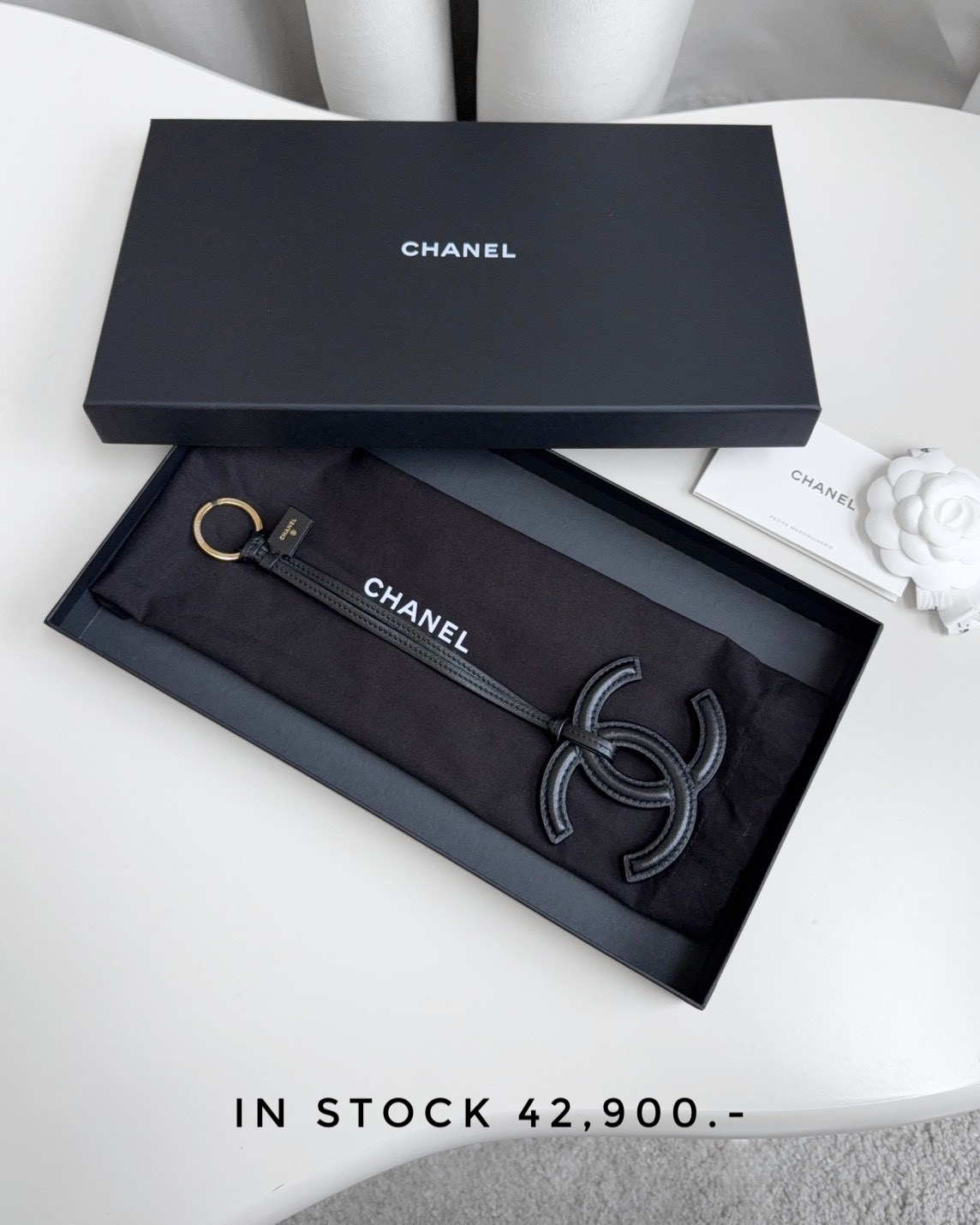 Chanel Mini CC Bag Charm - Black
