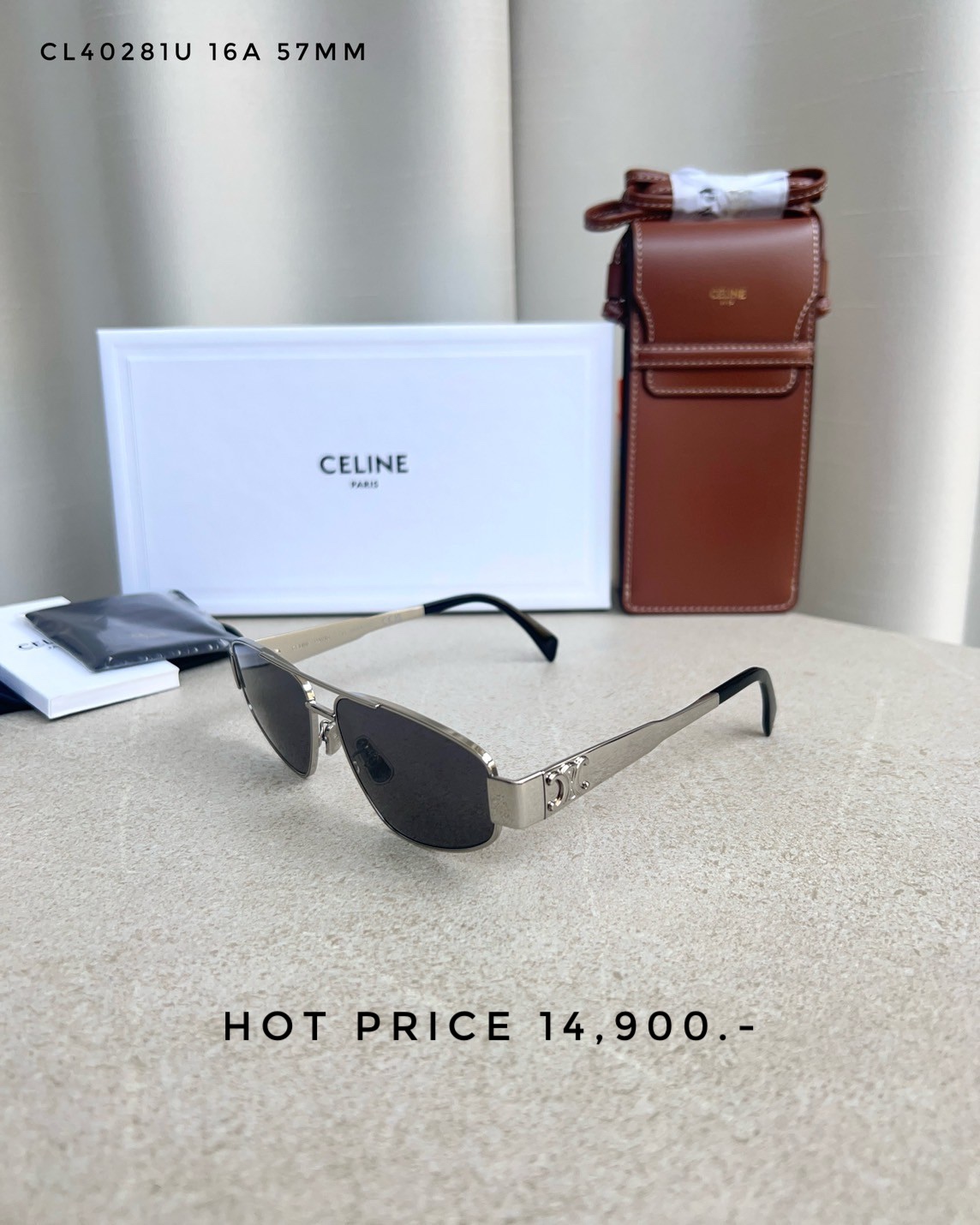 Celine Sunglasses CL40281U M16A 57MM.