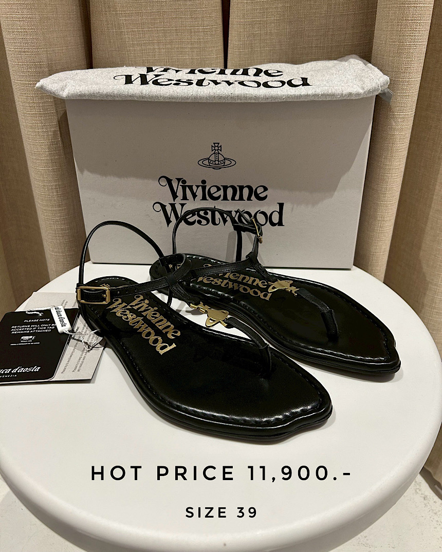 Vivienne Westwood Leather Sandal - Black 