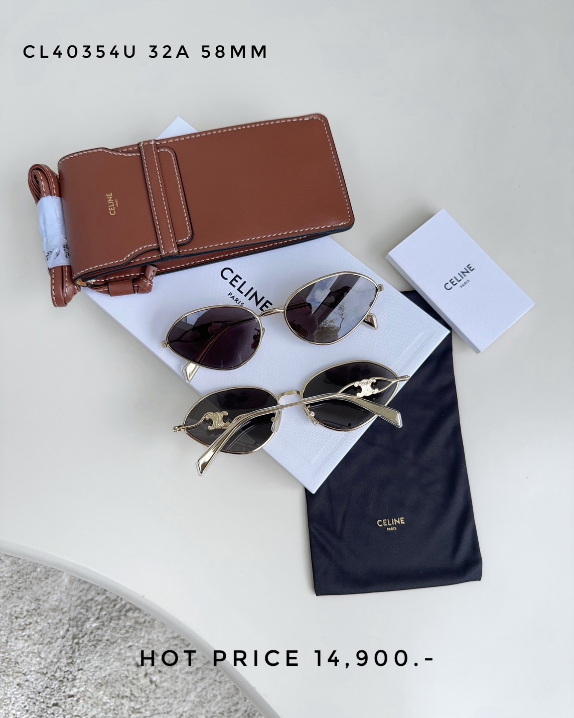 Celine Sunglasses CL04354U 32A 58 MM