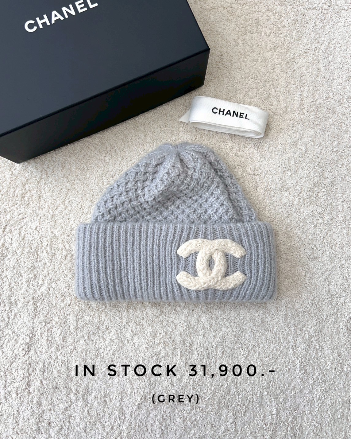 Chanel Beanie - Grey 