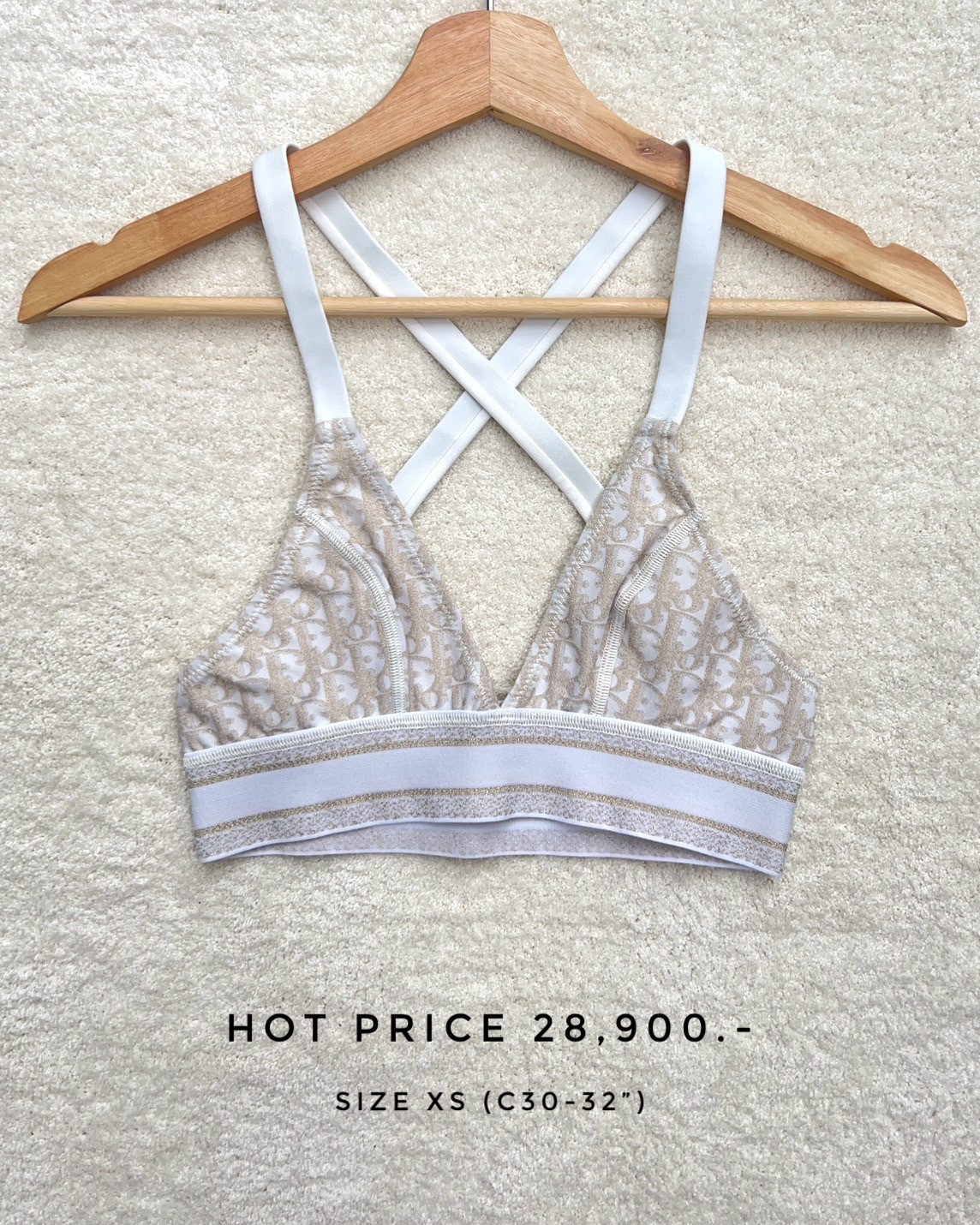 Dior Bra Oblique - Gold