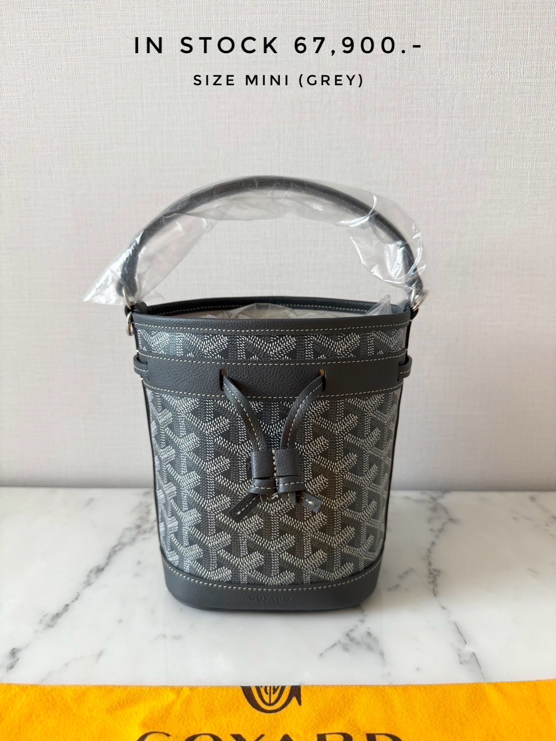 Goyard Petit Flot Mini Bucket Bag - Grey