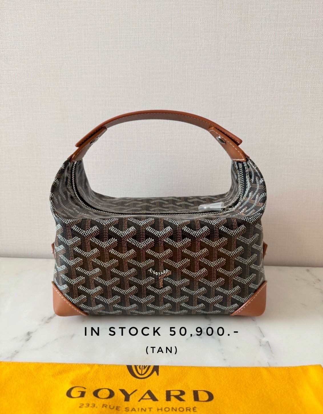 Goyard Bowling 25 Toiletry - Tan