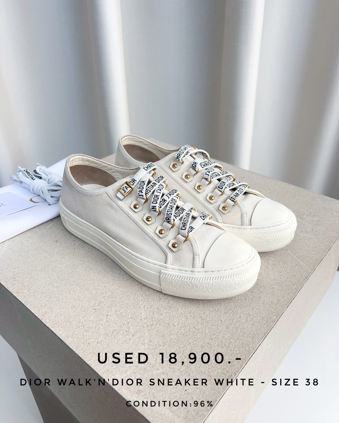 Used Dior Walk'n'Dior Sneaker - White