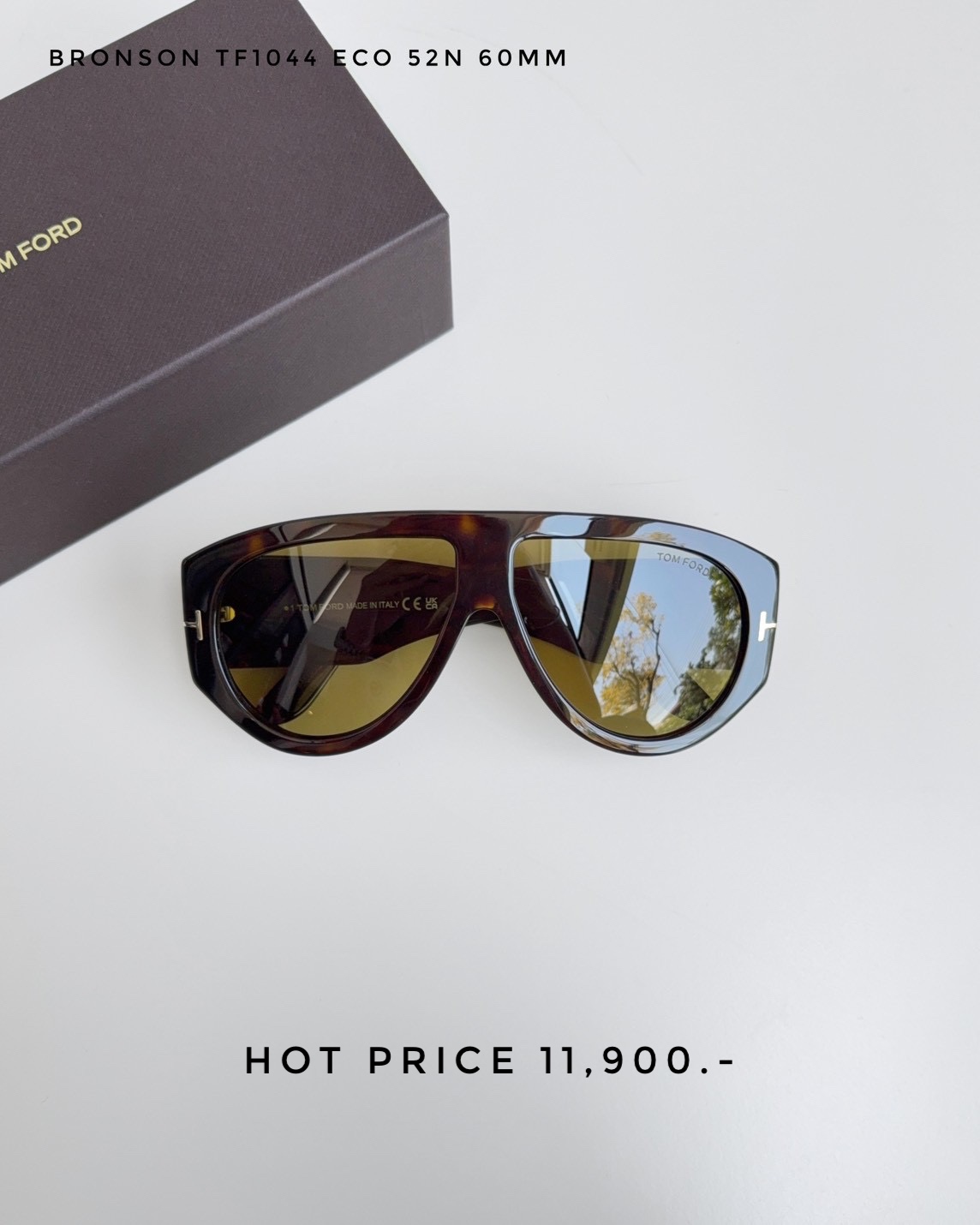 Tom Ford Sunglasses TF1044 ECO 52N 60MM.