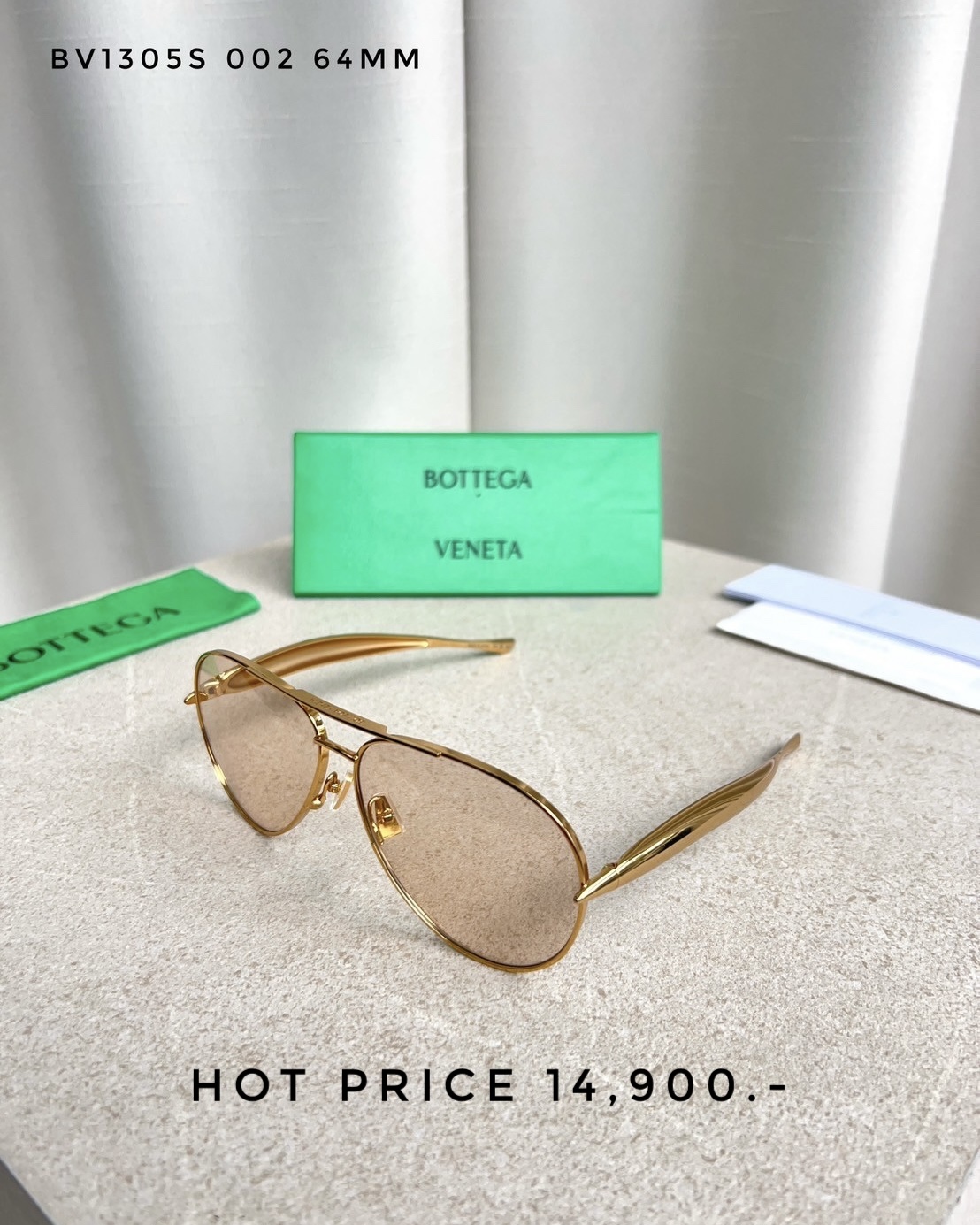 Bottega Sunglasses BV1305S 002 64MM.