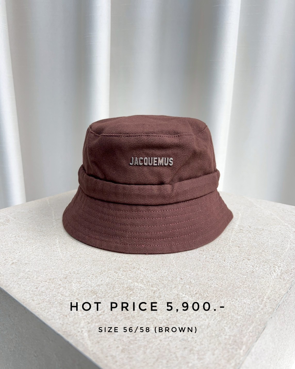 Jacquemus Denim Hat - Brown