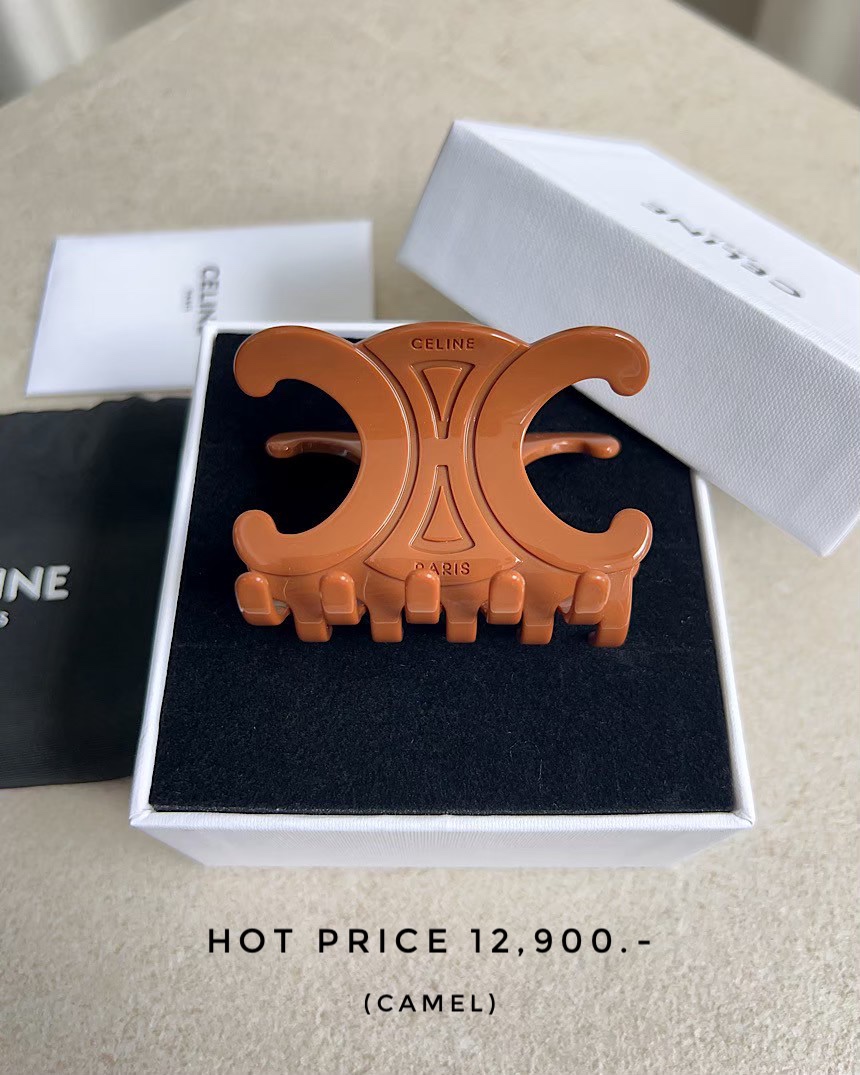 Celine Hair Clip - Camel