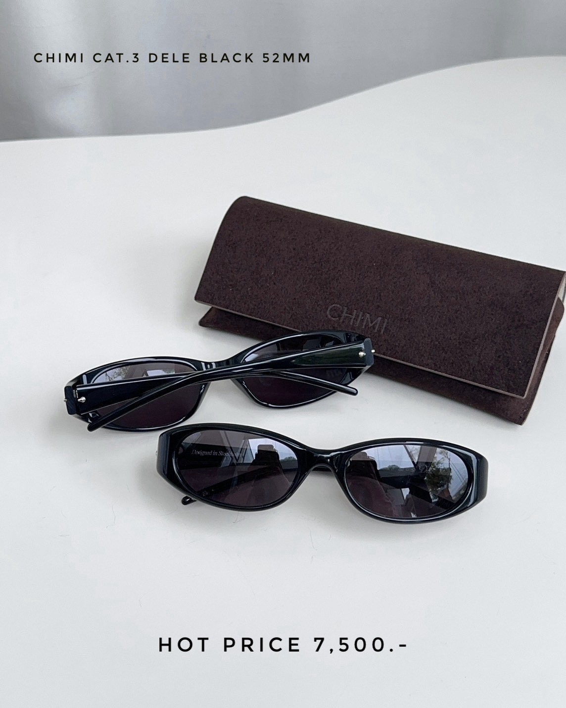 Chimi Sunglasses Cat.3 Dele Black  52MM.