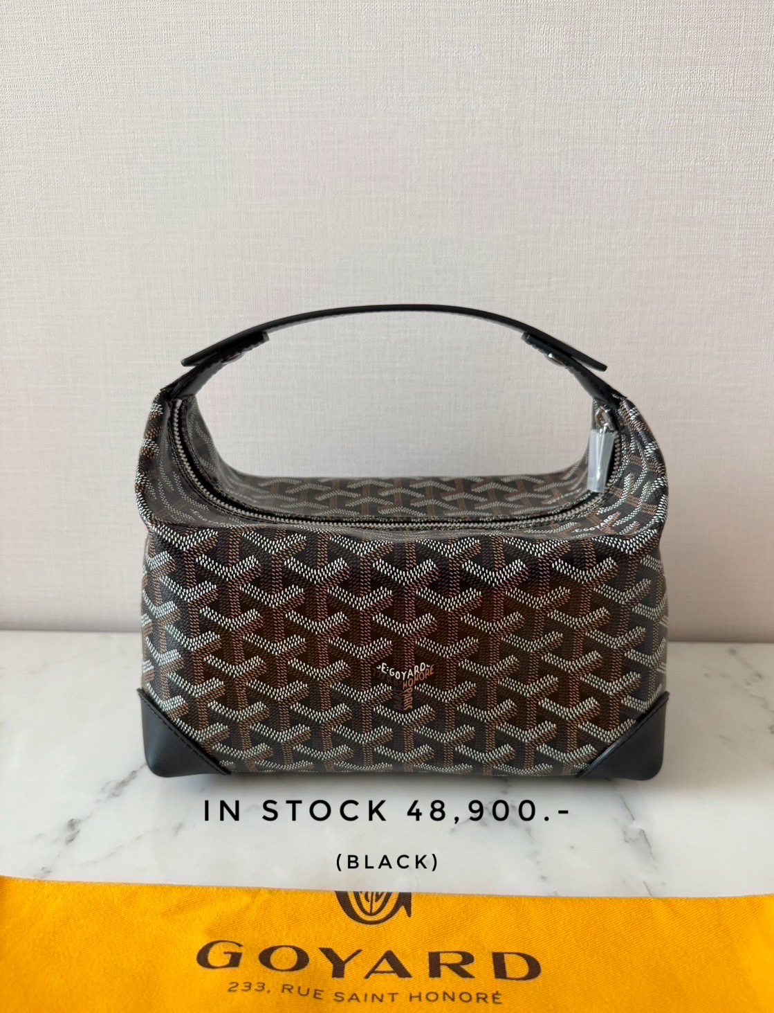 Goyard Bowling 25 Toiletry - Black