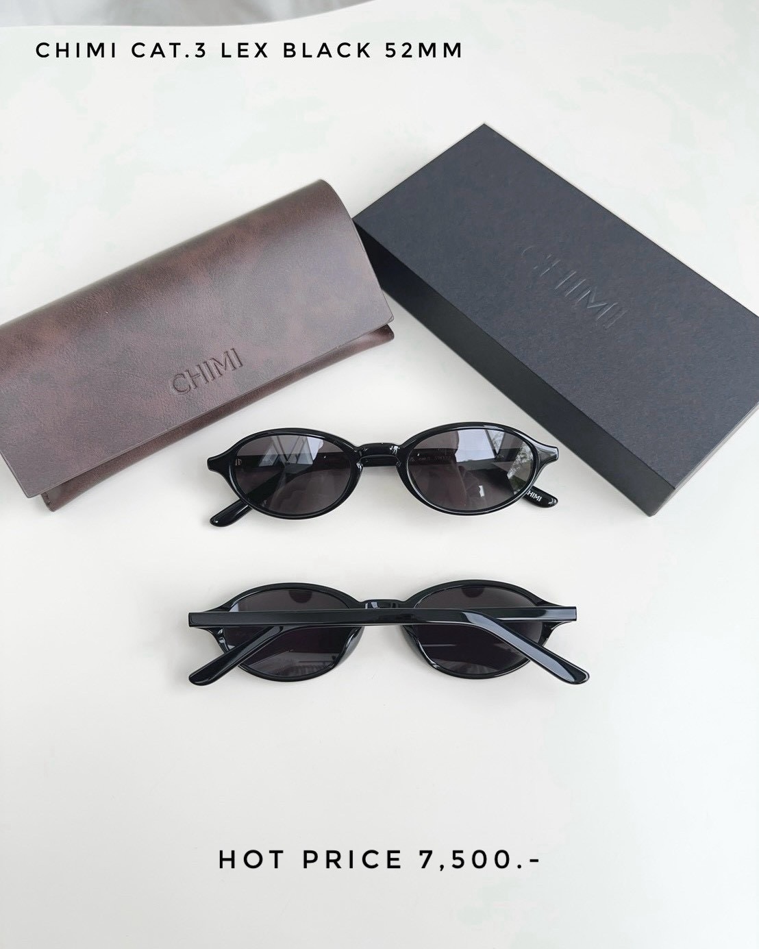 Chimi Sunglasses Cat.3 Lex Black 52MM