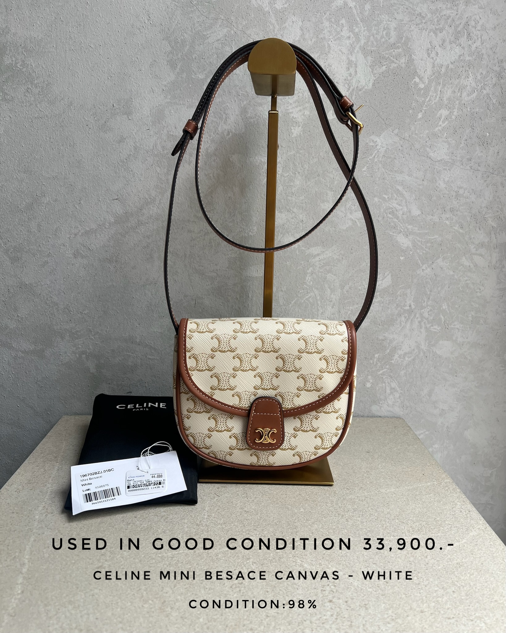 Used Hermes Lindy 30 Etain Clemence