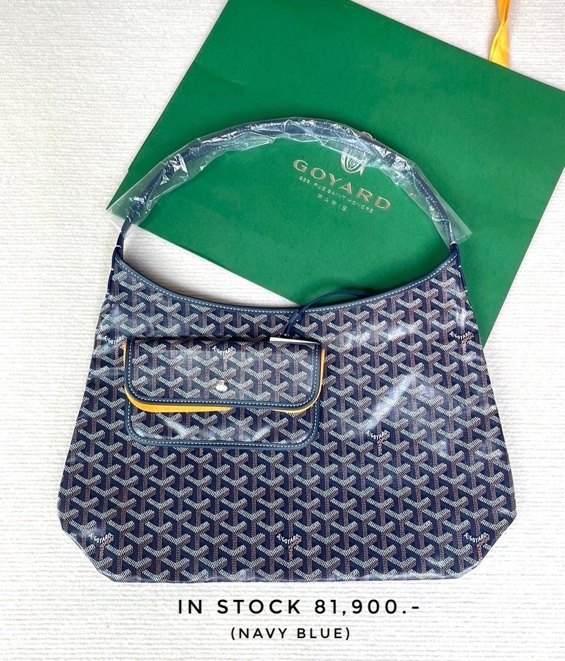 Goyard Boheme Hobo Bag - Navy Blue