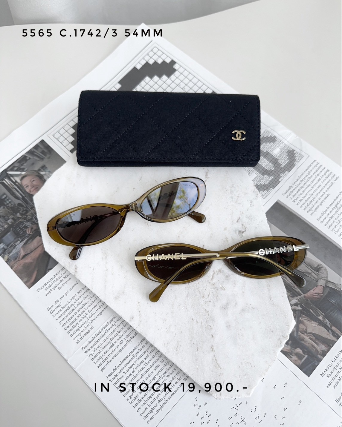 Chanel Sunglasses 5565 C.1742/3 54 MM