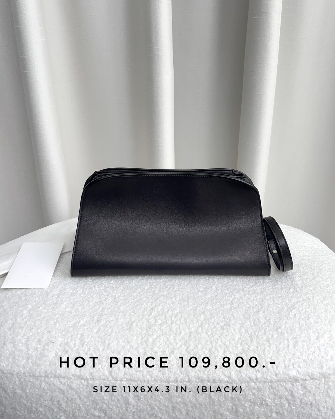 The Row Peggy Clutch - Black