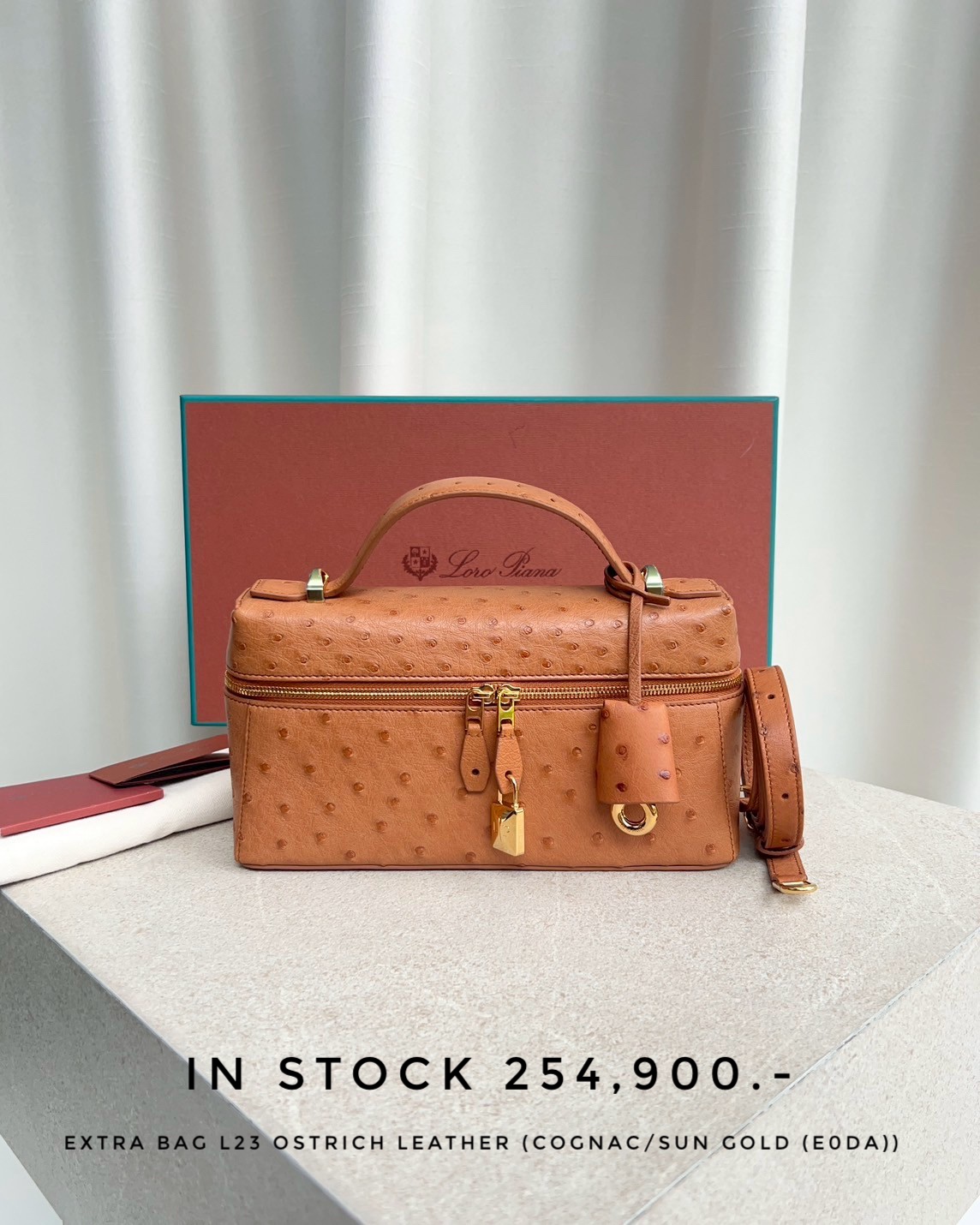 LP 2026 Extra Bag L23 Toffee/Antique Silver Calfskin