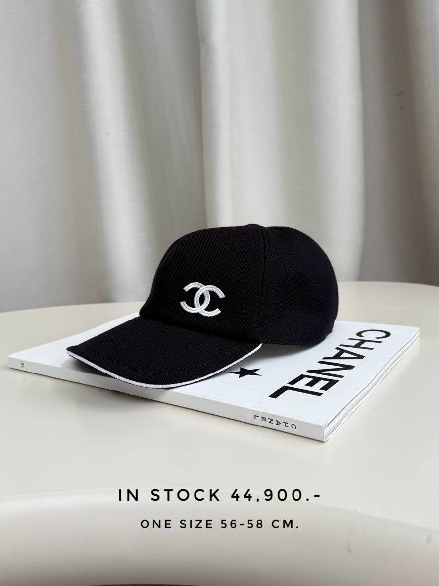 Chanel 25P Cotton Baseball Cap - Black