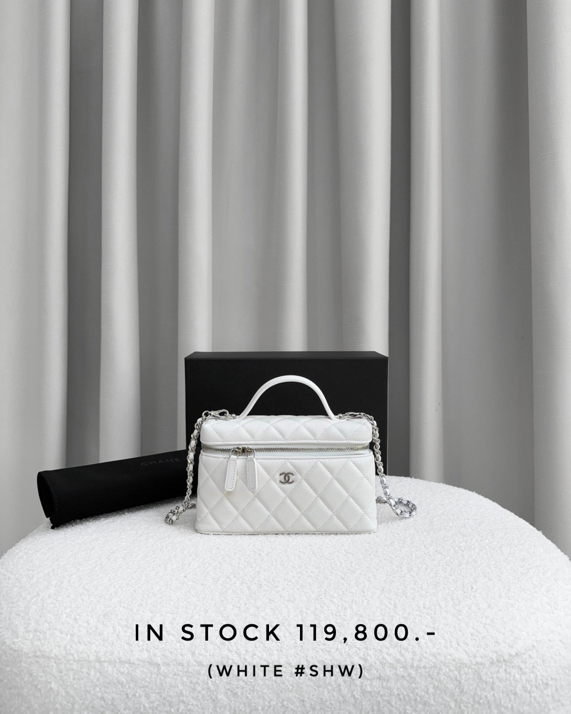 Chanel Vanity Bag SHW - White 