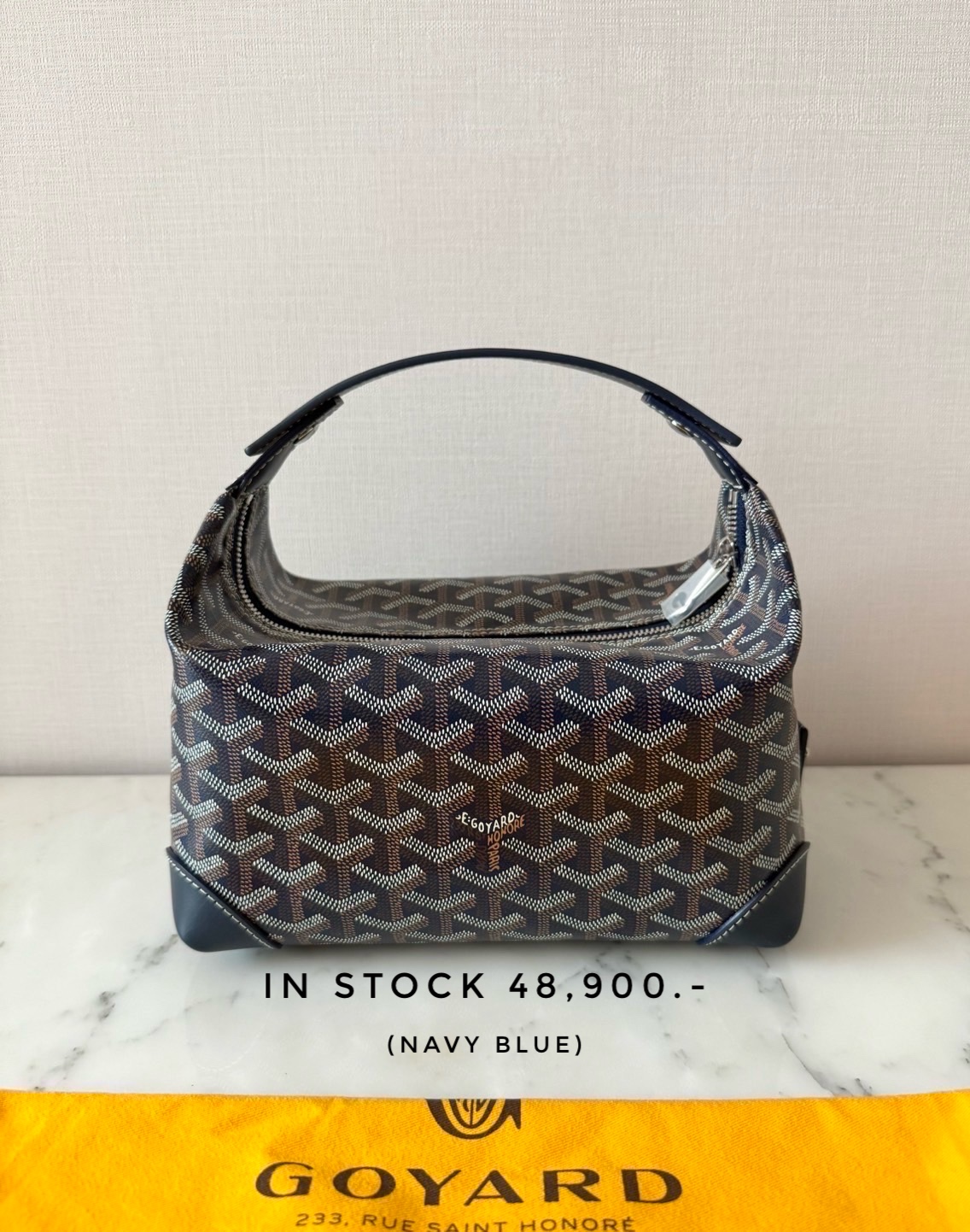 Goyard Bowling 25 Toiletry - Navy Blue