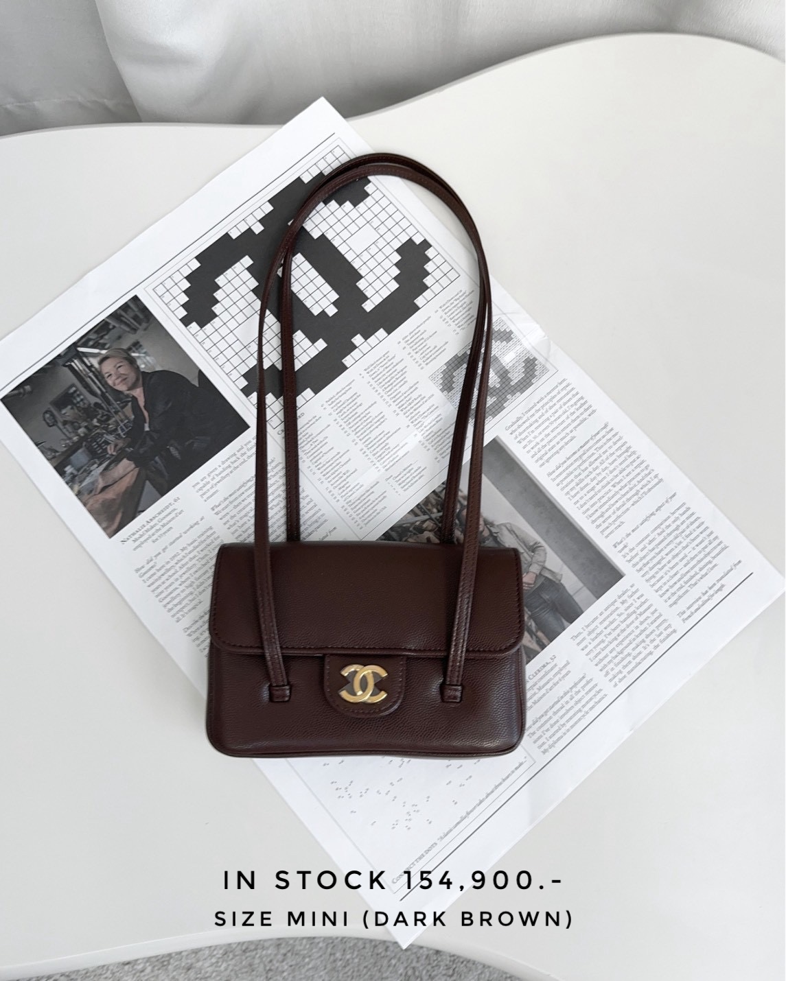Chanel 26P Preppy Mini - Dark Brown 