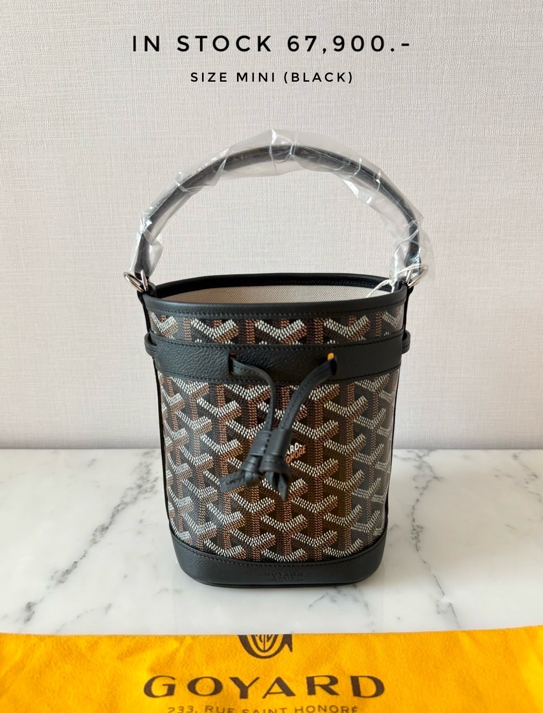 Goyard Petit Flot Mini Bucket Bag - Black
