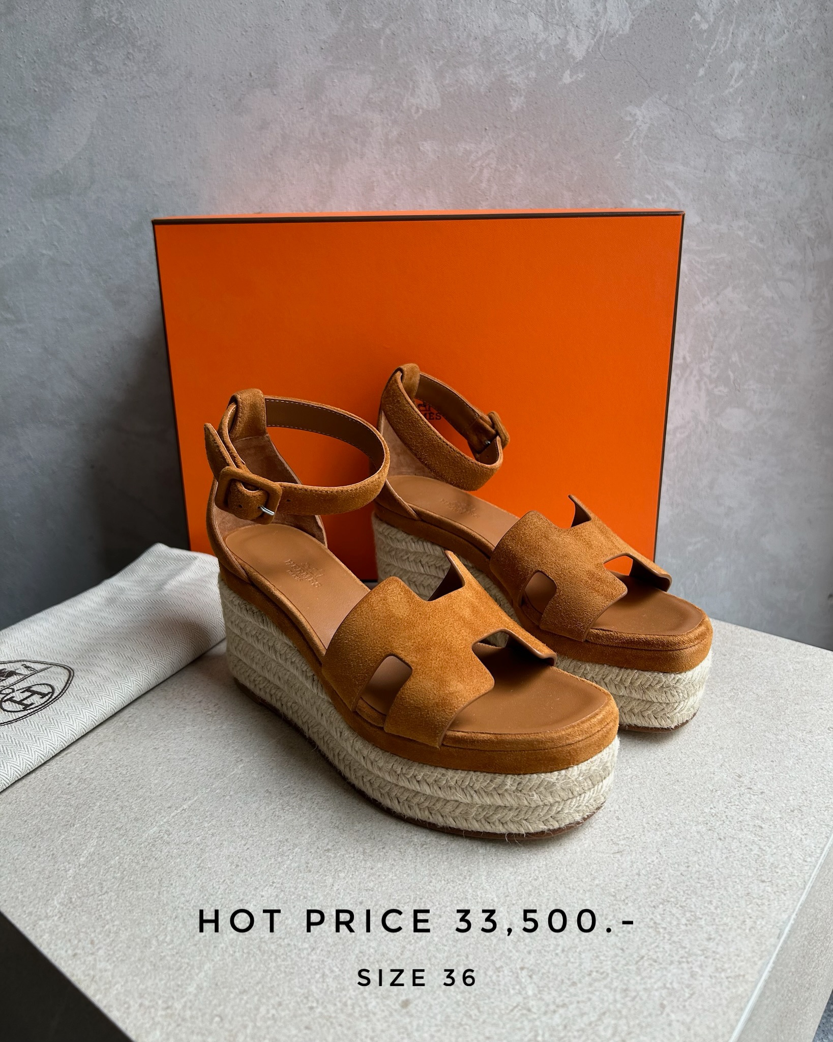 Hermes Elda espadrille - Naturel