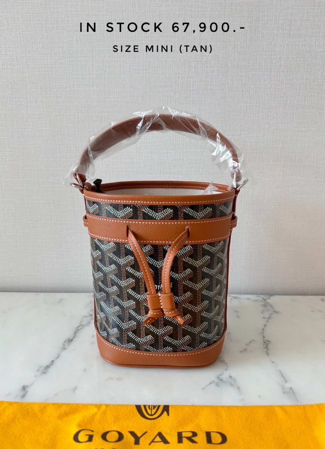 Goyard Petit Flot Mini Bucket Bag - Tan