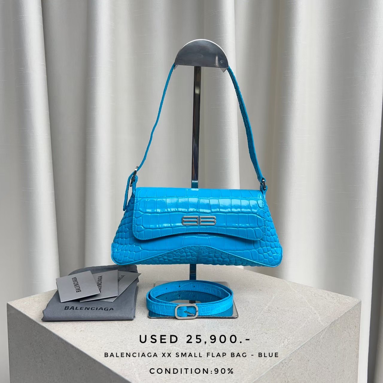 Used Balenciaga XX Small Flap Bag - Blue