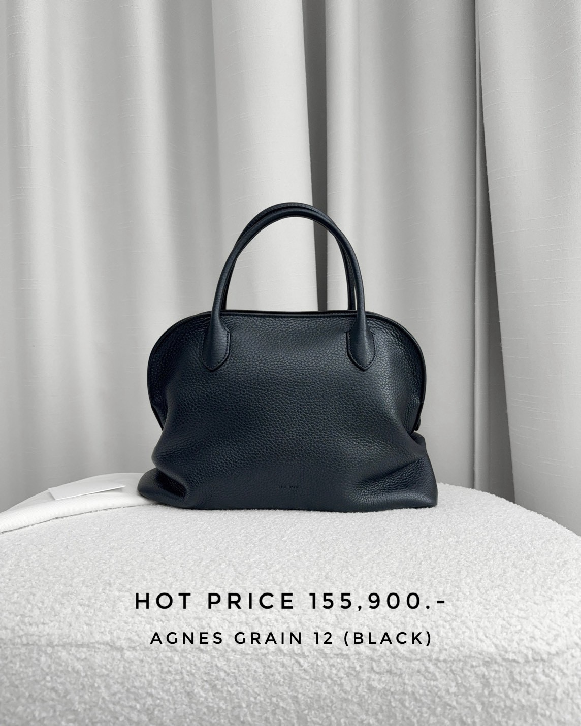 The Row Agnes Grain 12 - Black