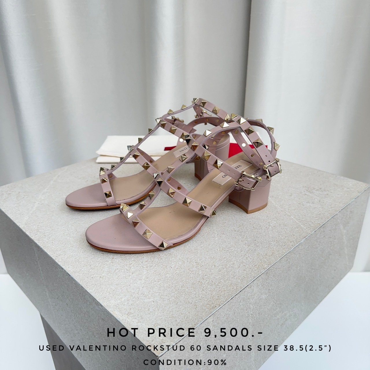 used valentino rockstud shoes