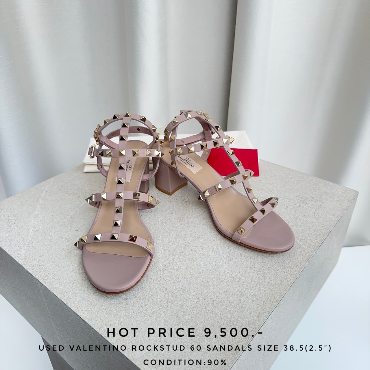 used valentino rockstud shoes